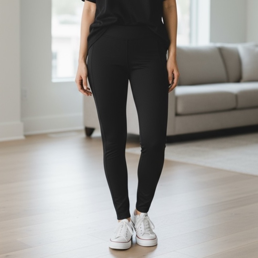 Eileen Fisher Medium Black Pant Viscose Blend